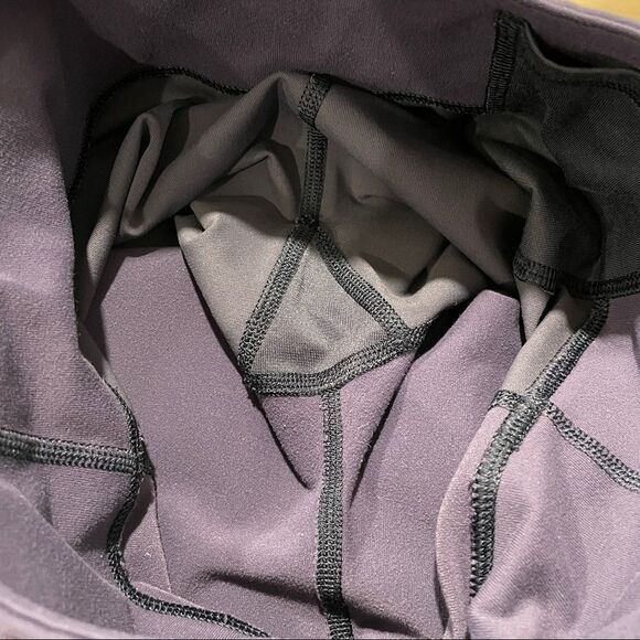 Lululemon Breathe Easy Crop Cadet Blue With Mesh Sides and Pocket Size 2 - Picture 9 of 11